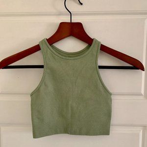 SET ACTIVE high neck sculptflex sports bra matcha